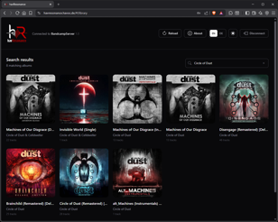 Browse and search the music collection