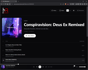 Open an album and control playback