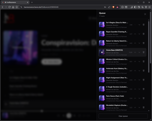 Manage the song queue